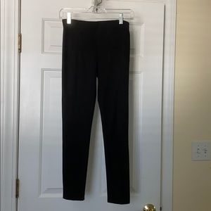 Black Suede Leggings